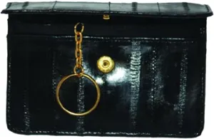 Genuine EeL Skin Leather Womens Coin Change Purse #E855