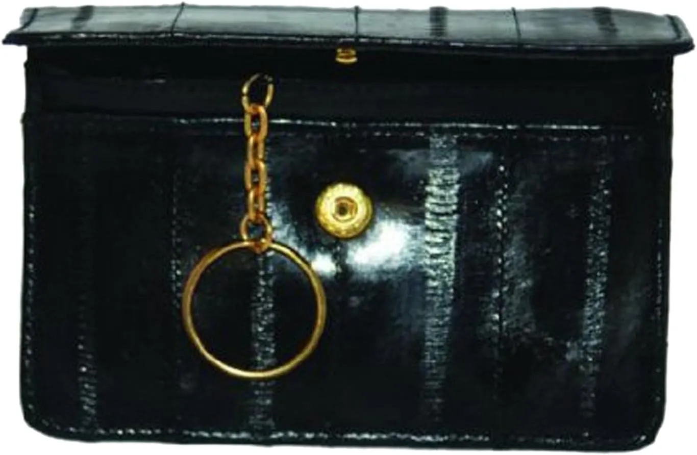 Genuine EeL Skin Leather Womens Coin Change Purse #E855
