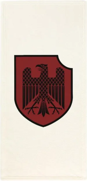 German Knight Heraldic Shield Microfiber Bath Towels Coral Velvet Hand Towels Beach Towel for Bathroom Gym Hotel and Spa