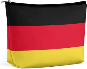 Germany Flag Travel Cosmetic Bag for Women Lightweight Makeup Organizer Pouch for Purse