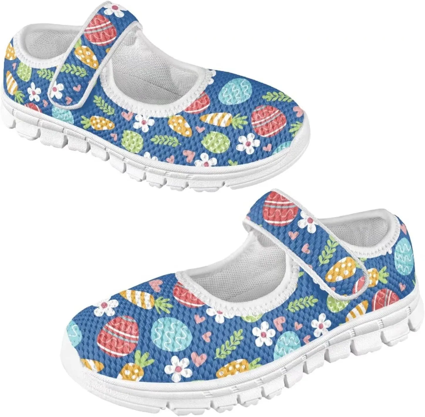 Girls St. Patrick's Day Shoes Mesh Slip On Casual Sneaker Comfort Non Slip Travel Walking Shoe Easter Party Shoes White Sole US 11-15