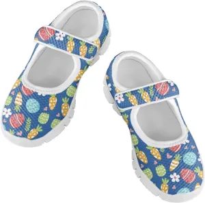 Girls St. Patrick's Day Shoes Mesh Slip On Casual Sneaker Comfort Non Slip Travel Walking Shoe Easter Party Shoes White Sole US 11-15