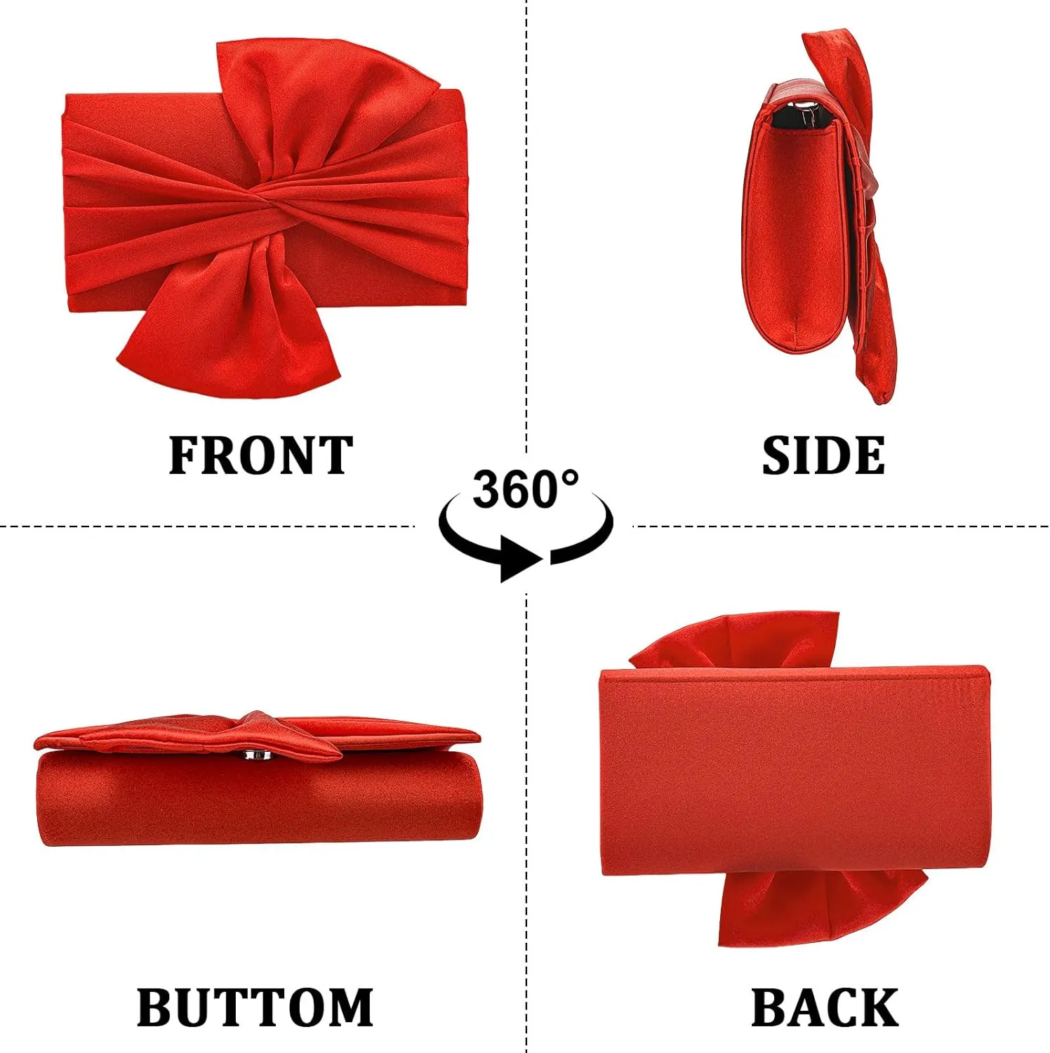 Glitter Clutch Bags for Women Evening Wedding Purse Sparkly Shiny Handbag for Women Elegant Ladies Party Clutches
