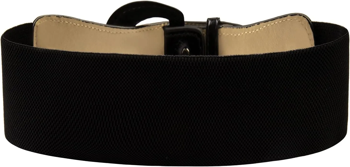 GRACE KARIN Women's Wide Stretchy Cinch Belt 3 Inch Vintage Chunky Buckle Belts S-XXXXL