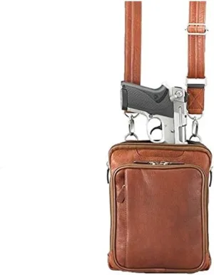 GTM Gun Tote'n Mamas Concealed Carry Raven Shoulder Pouch, Tan, Small