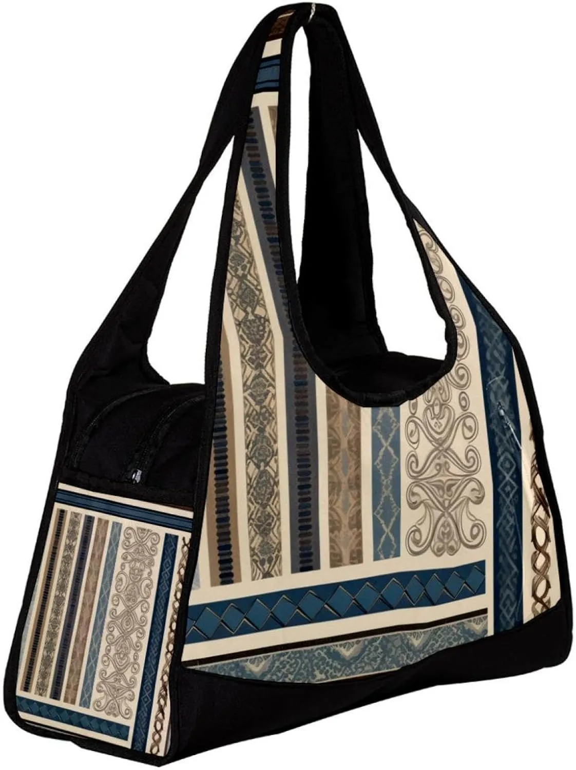Gym Bags for Women,Duffle Bag for Travel,Boho Artistic Flower Ethnic,Gym Bag for Men