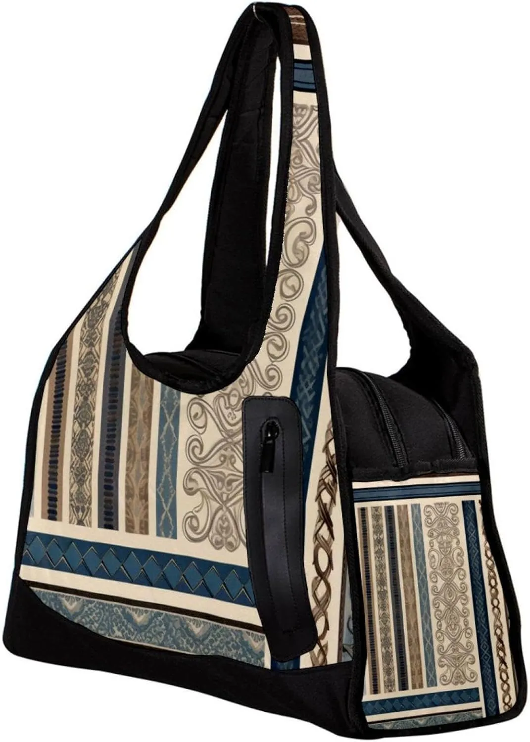 Gym Bags for Women,Duffle Bag for Travel,Boho Artistic Flower Ethnic,Gym Bag for Men