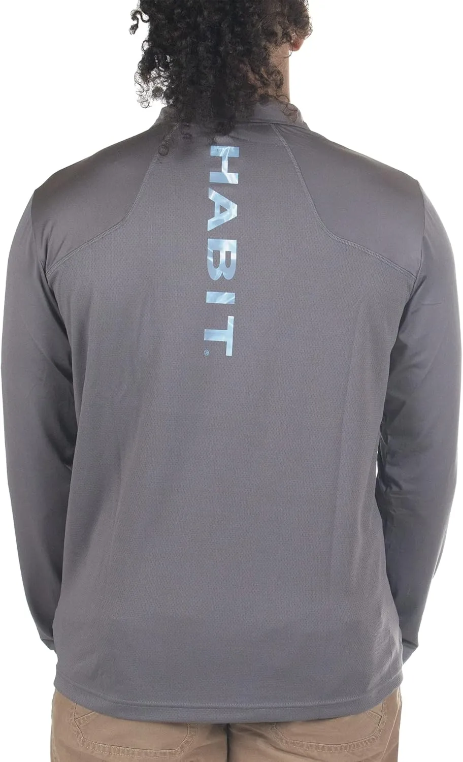 HABIT Men's Black Fork Mountain Trail 1/4 Zip Performance Layer