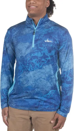HABIT Men's Black Fork Mountain Trail 1/4 Zip Performance Layer