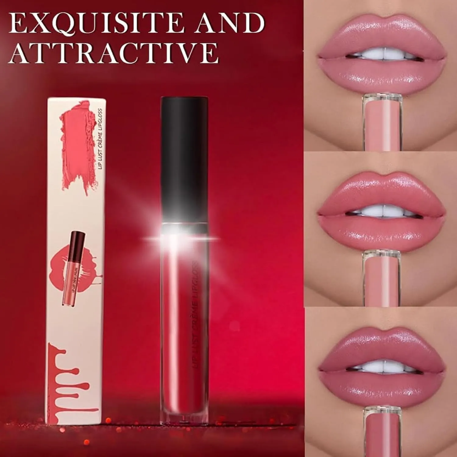 Hailnrothwad Lipstick, Hailnrothwad 12 Colors Cream Texture Lipstick, Creamy Texture, Light and Non-sticky, Highly Moisturizing, Non-sticky, Non-fading, Suitable for Women to Carry (06#)