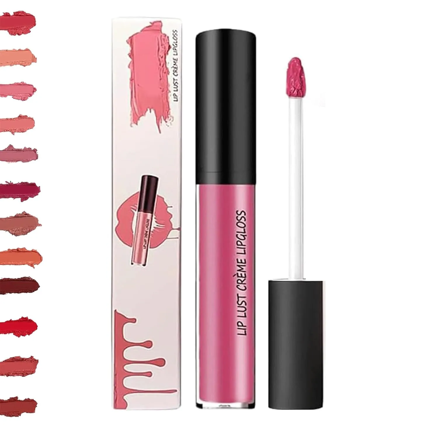 Hailnrothwad Lipstick, Hailnrothwad 12 Colors Cream Texture Lipstick, Creamy Texture, Light and Non-sticky, Highly Moisturizing, Non-sticky, Non-fading, Suitable for Women to Carry (06#)