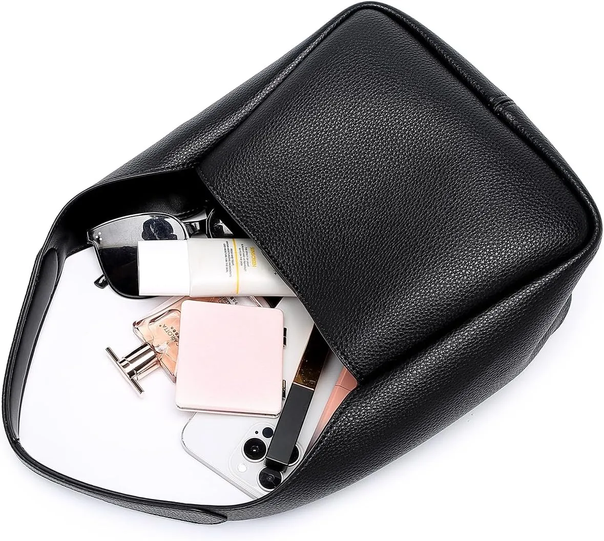 Handbag Chic Vegan Leather Tote Bag for Women Daily Carryall Magnetic Buckle Large Capacity