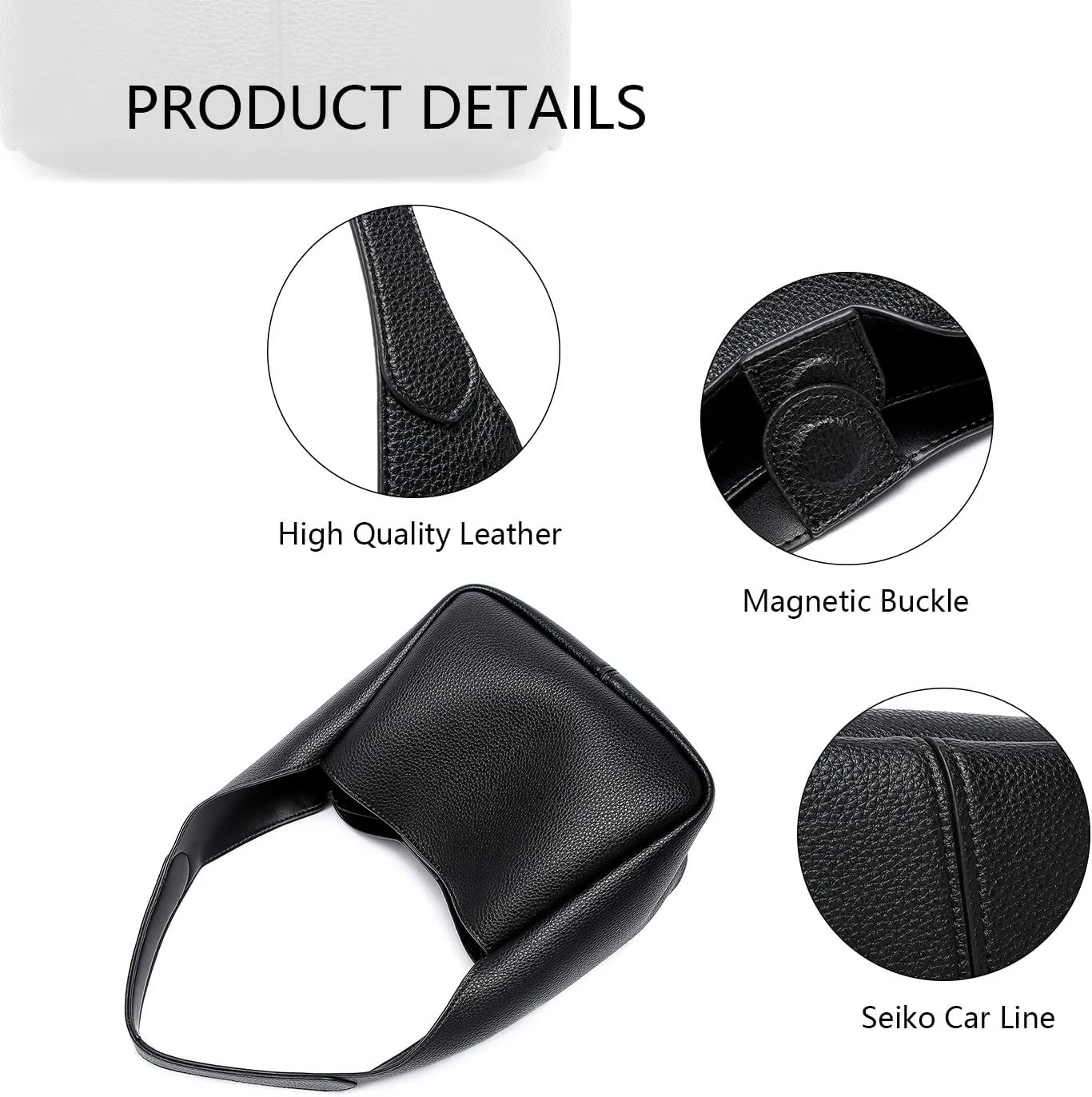 Handbag Chic Vegan Leather Tote Bag for Women Daily Carryall Magnetic Buckle Large Capacity