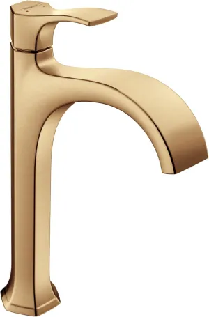 hansgrohe Locarno -Handle -Hole 14-inch Tall Bathroom Sink Faucet in Brushed Bronze, 04811140