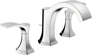hansgrohe Locarno Transitional Ribbon Spray 2-Handle 3 6-inch Tall Bathroom Sink Faucet in Chrome, 04813000