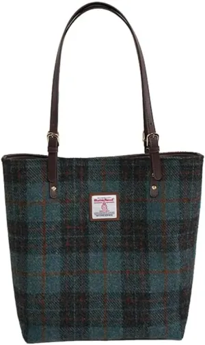 Harris Tweed Tote bag Retro Plaid Large Capacity Handbag Versatile Shoulder Bag
