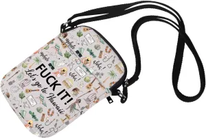 Hawaii Cosmetic Makeup Bag Hawaii Travel Gift Hawaii Travel Pouch Girls Trip to Hawaii Gift for Her Beach Lover Gift (Crossbody bag)