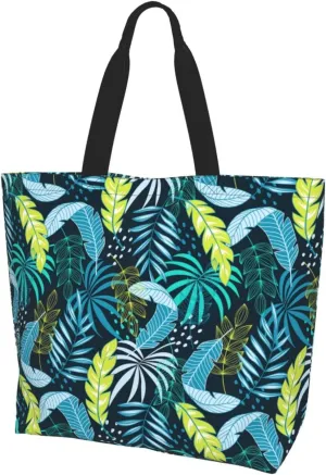 Hawaii Hawaiian Flower Tote Bag Reusable Shopping Bag Grocery Bags Fashion Shoulder Bag for Women Men