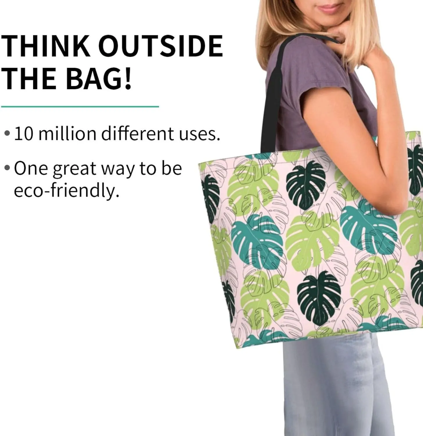 Hawaii Hawaiian Flower Tote Bag Reusable Shopping Bag Grocery Bags Fashion Shoulder Bag for Women Men