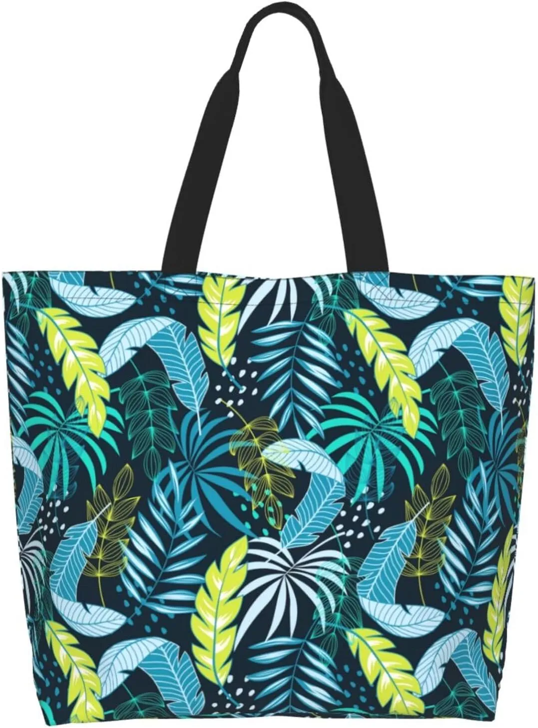 Hawaii Hawaiian Flower Tote Bag Reusable Shopping Bag Grocery Bags Fashion Shoulder Bag for Women Men