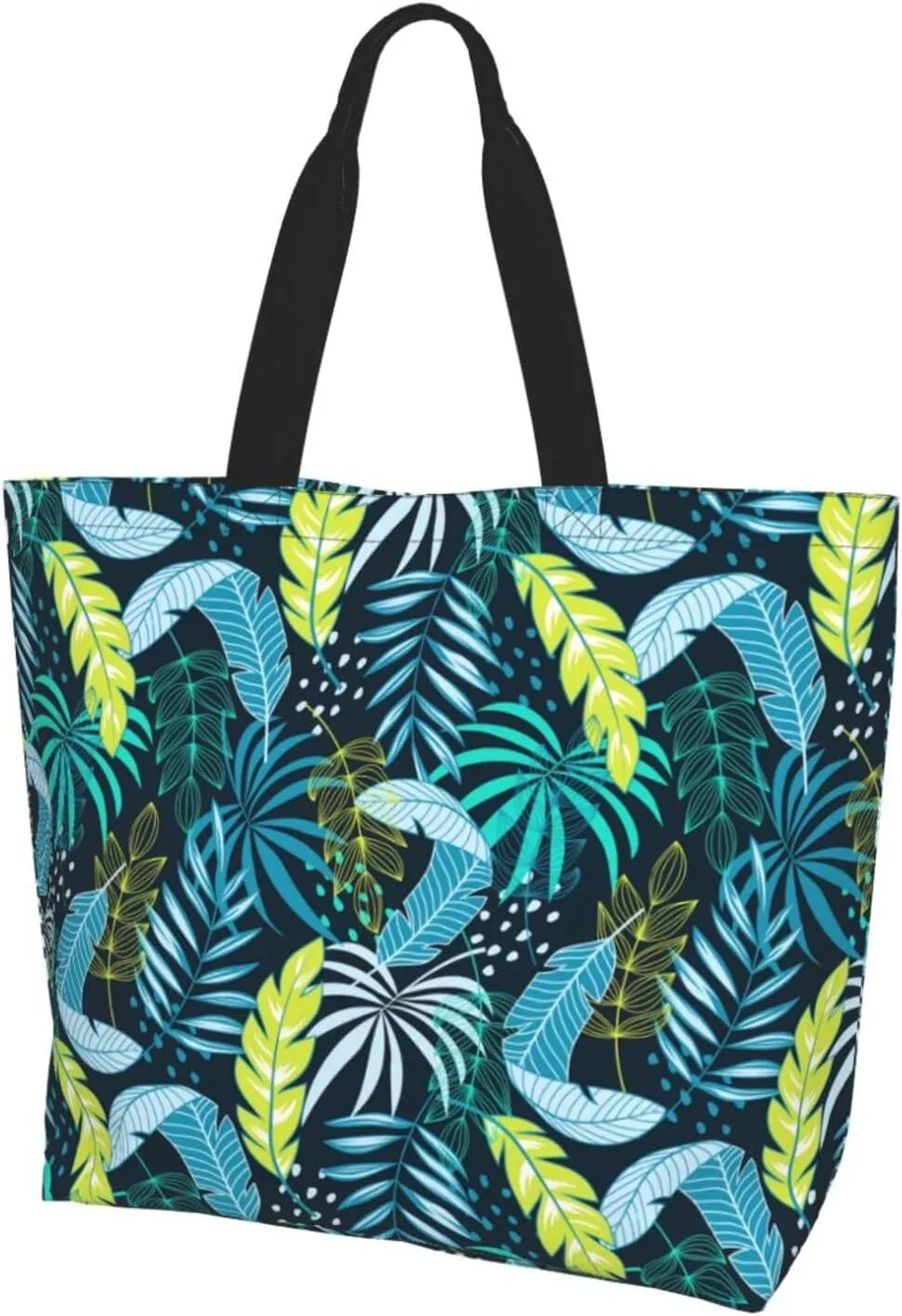 Hawaii Hawaiian Flower Tote Bag Reusable Shopping Bag Grocery Bags Fashion Shoulder Bag for Women Men