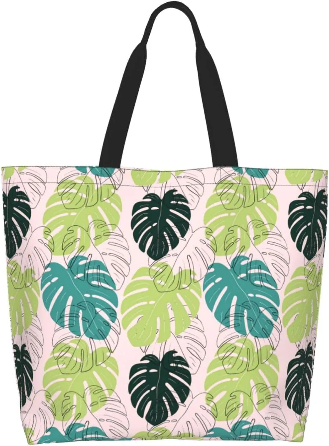 Hawaii Hawaiian Flower Tote Bag Reusable Shopping Bag Grocery Bags Fashion Shoulder Bag for Women Men
