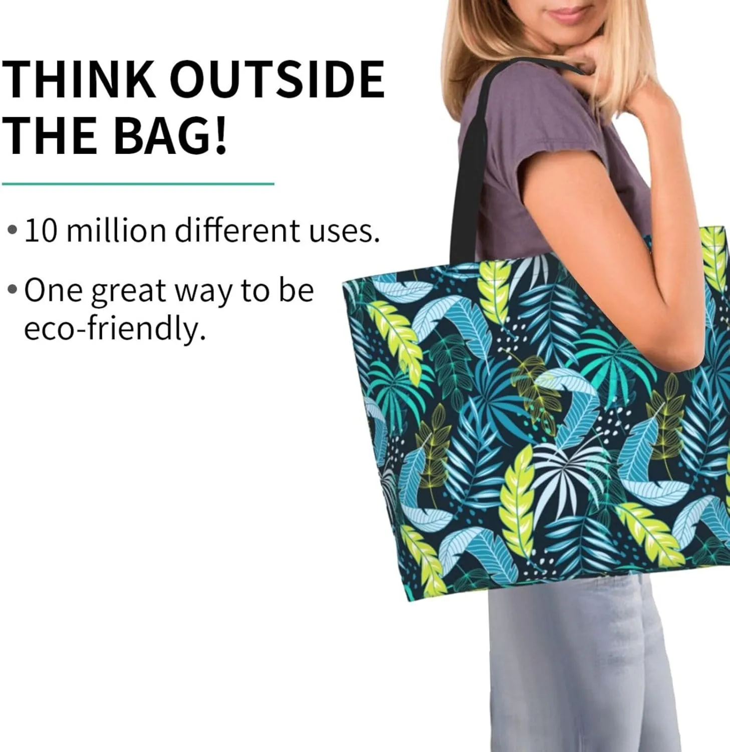 Hawaii Hawaiian Flower Tote Bag Reusable Shopping Bag Grocery Bags Fashion Shoulder Bag for Women Men