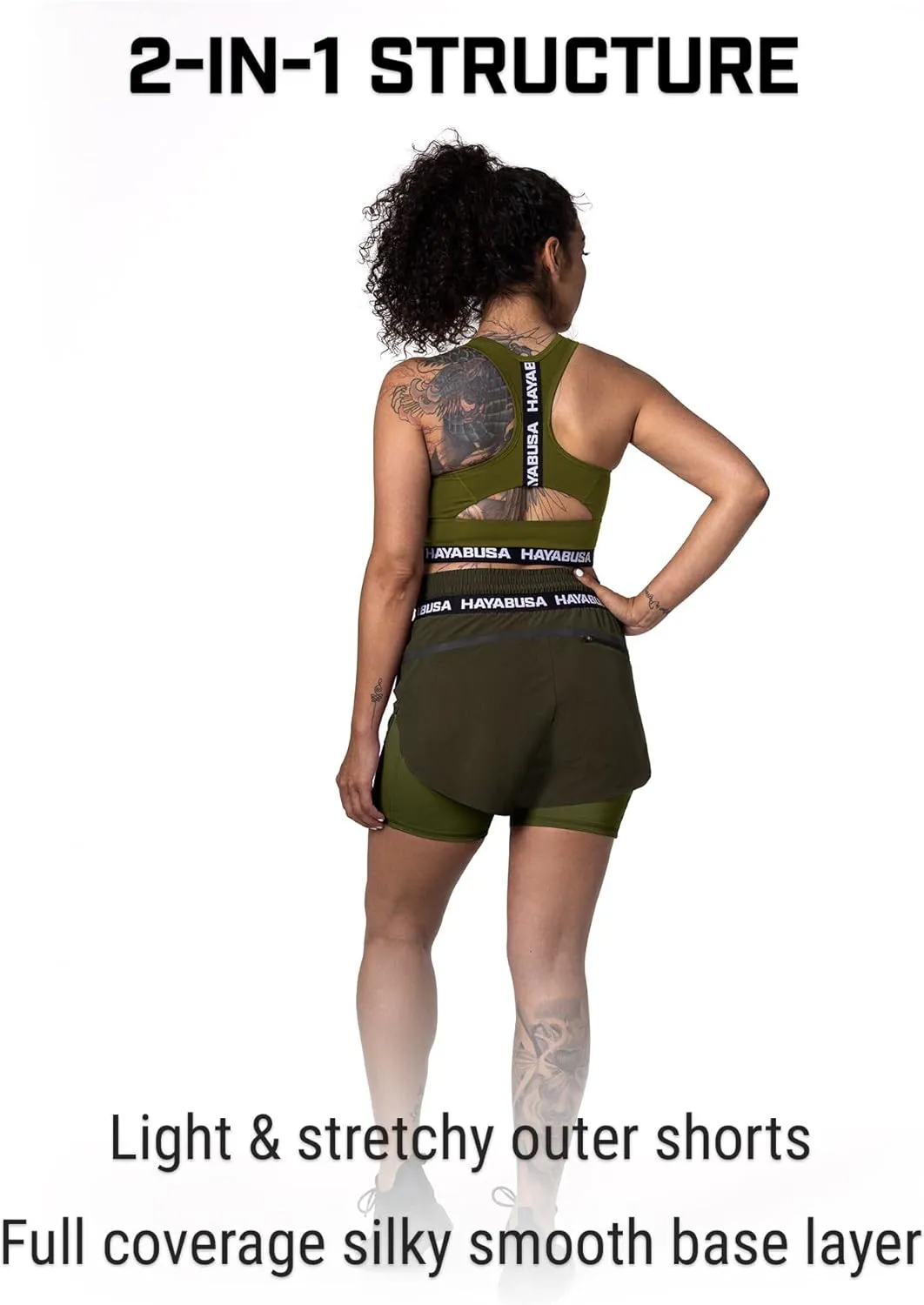 Hayabusa Women's Mid Rise Layered Shorts
