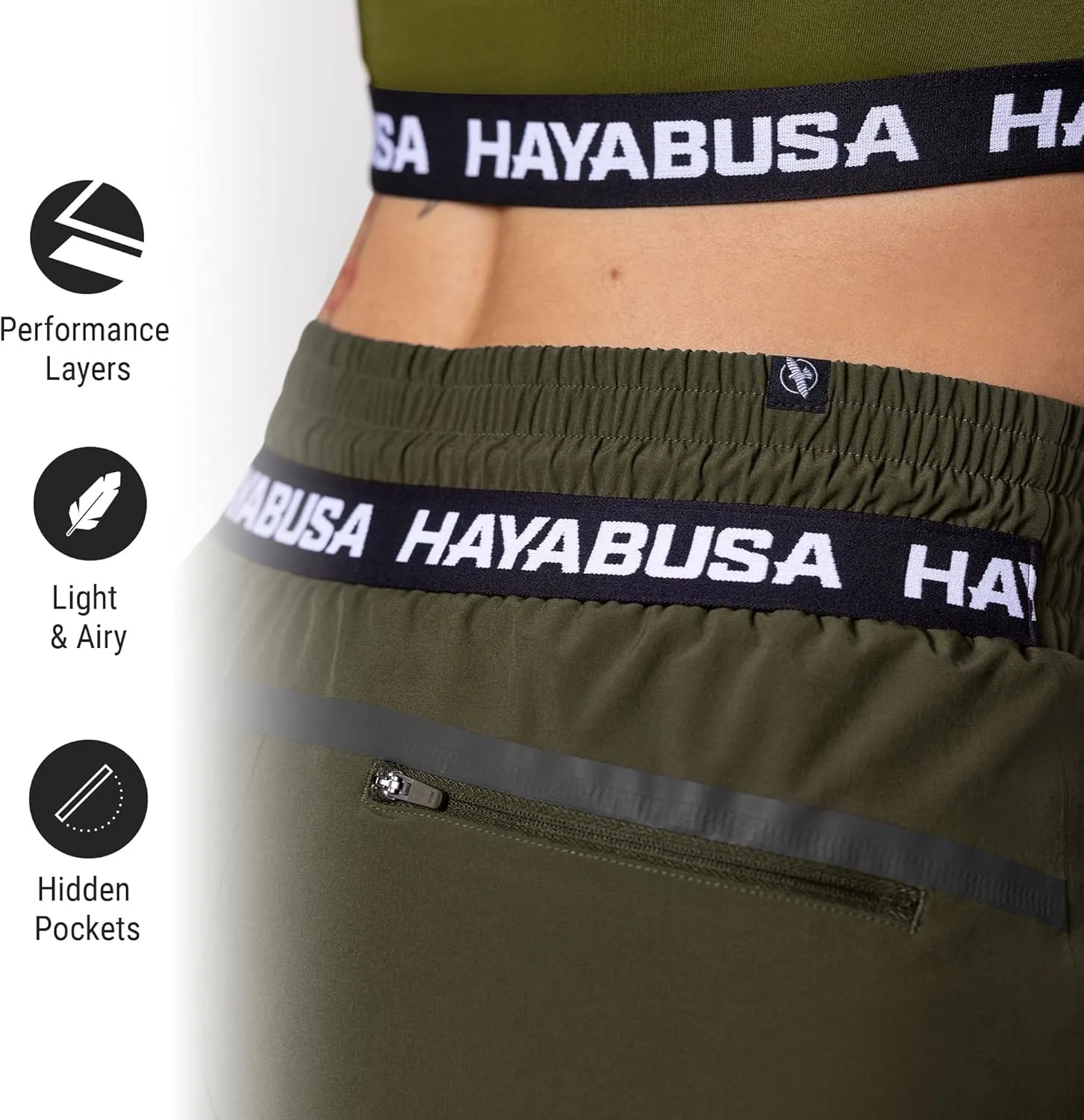 Hayabusa Women's Mid Rise Layered Shorts