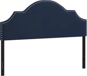 Hillsdale, Cynthia Upholstered Full/Queen Adjustable Headboard, Navy