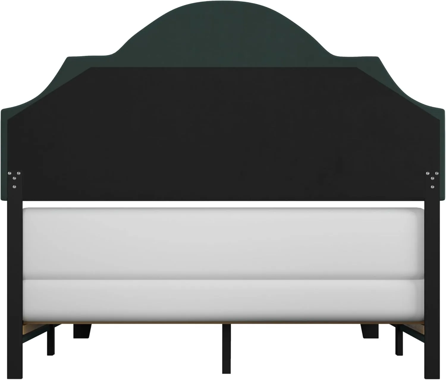 Hillsdale Furniture Cynthia Modern Upholstered Full Bed with Nailhead Headboard, Green