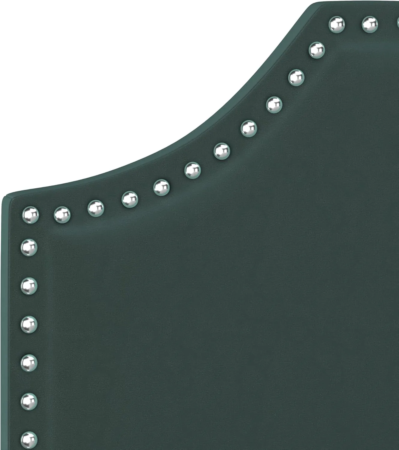 Hillsdale Furniture Cynthia Modern Upholstered Full Bed with Nailhead Headboard, Green