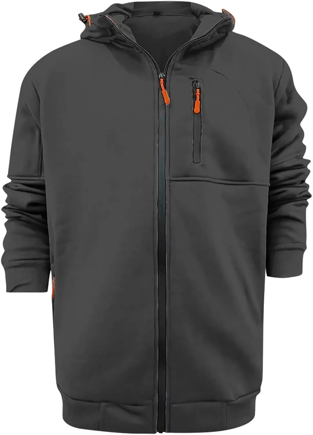 Hoodies For Men Zip Up Lined Fleece Shirt Sweat Men Hoodie Big and Tall Sweatshirt Casual Fashion Jackets Zip Up