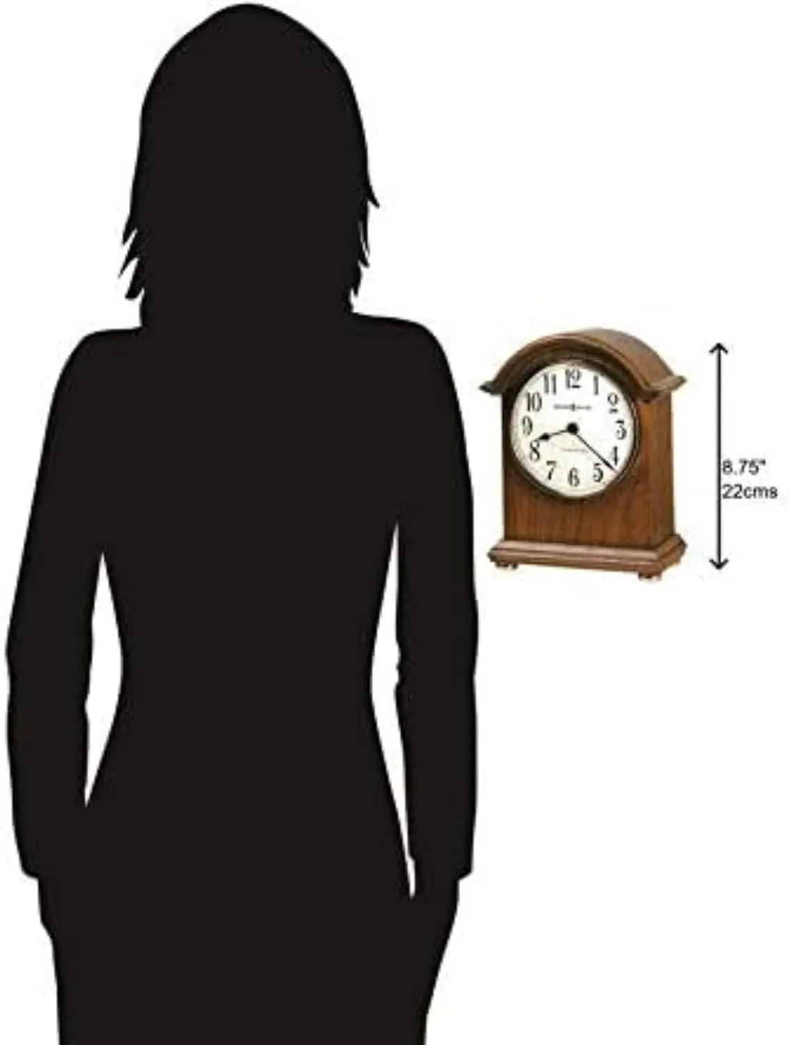 Howard Miller Kootenai Mantel Clock II 549-722 – Oak Yorkshire Wood & Quartz Single Chime Movement