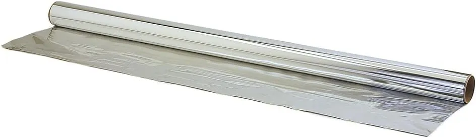 Hygloss Products Mylar Gift Wrap Roll - Great for Gift Bags, Baskets – 24 Inch x 8.3 Feet, Silver (61205)