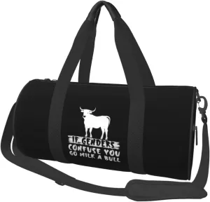 If Genders Confuse You Go Milk A Bull Duffel Bag Gym Bag Travel Sports Tote Large Foldable Beach Swim Yoga7