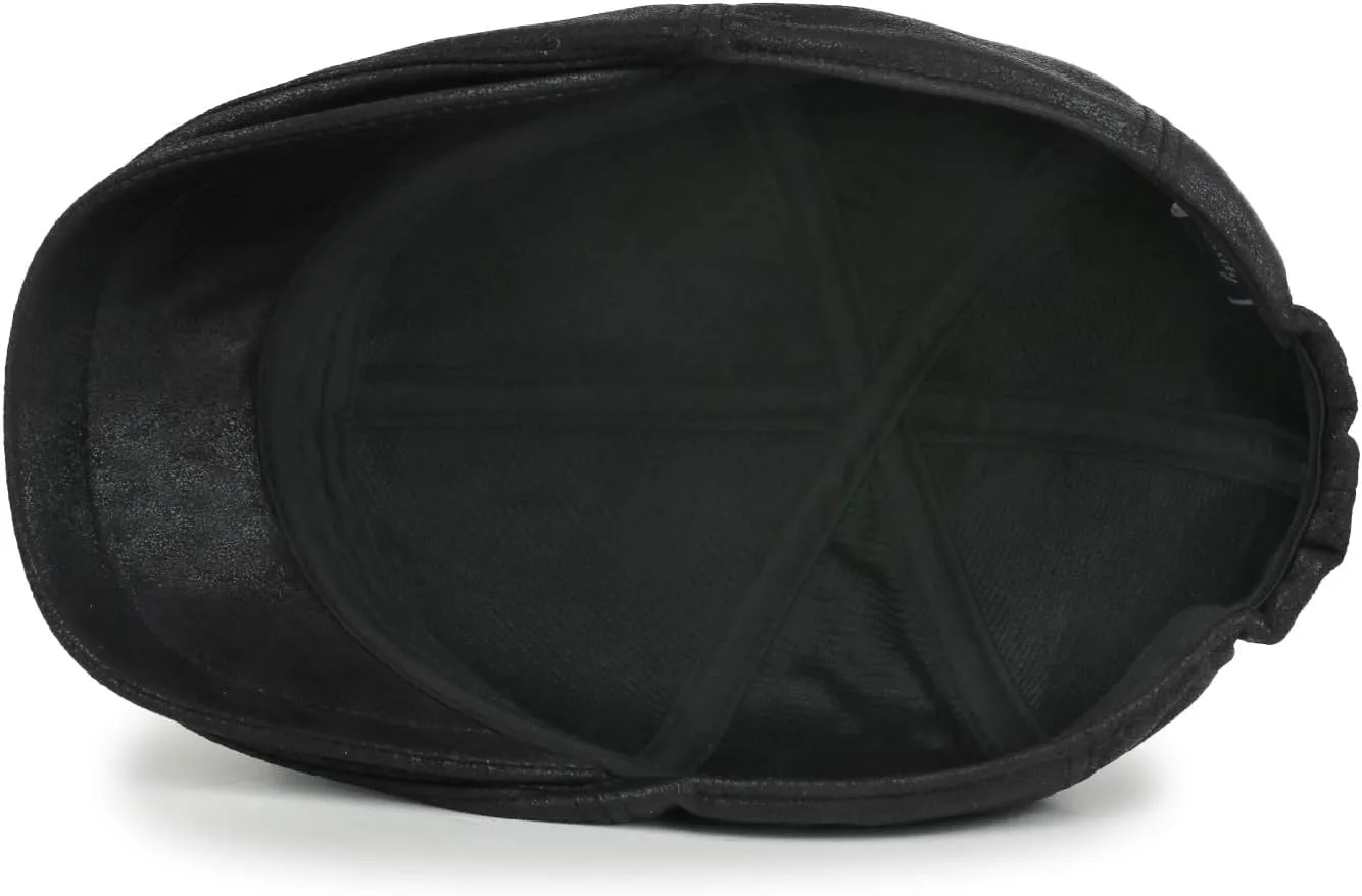 ililily Flat Cap Vintage Cabbie Hat Gatsby Ivy Irish Hunting Newsboy Stretch-fit