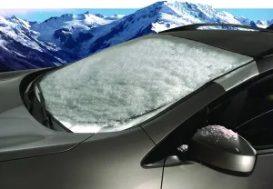 Intro-Tech Automotive VO-11-S Custom Fit Windshield Winter, Snow, Ice and Frost Shade for Select Volvo S90 Sedan 1997-2000 Models, Silver