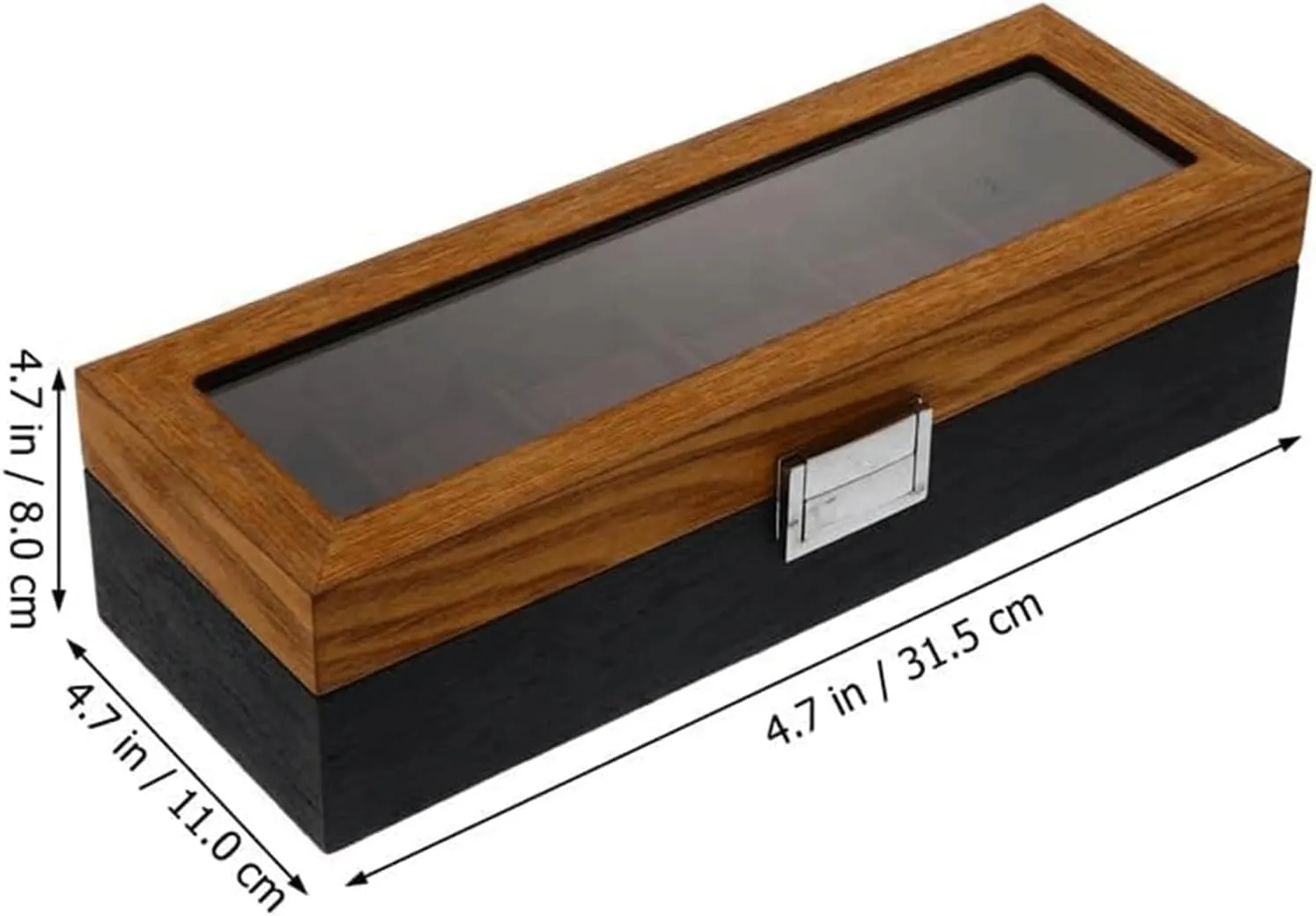 Jewelry Case Wood Jewelry Box 6 Slots Retro Watch Display Box Protable Jewelry Case Fashion Luxury Watch Jewelry Storage Box Portable