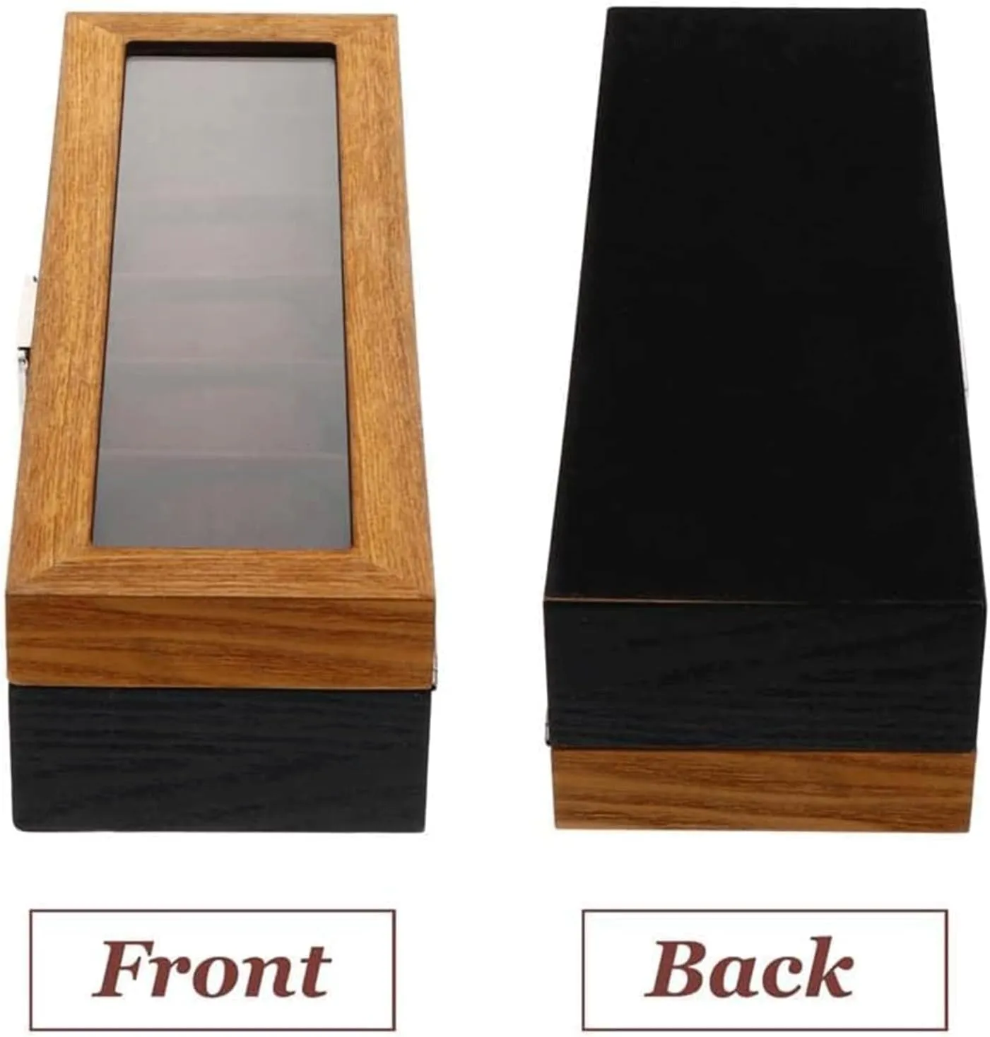 Jewelry Case Wood Jewelry Box 6 Slots Retro Watch Display Box Protable Jewelry Case Fashion Luxury Watch Jewelry Storage Box Portable
