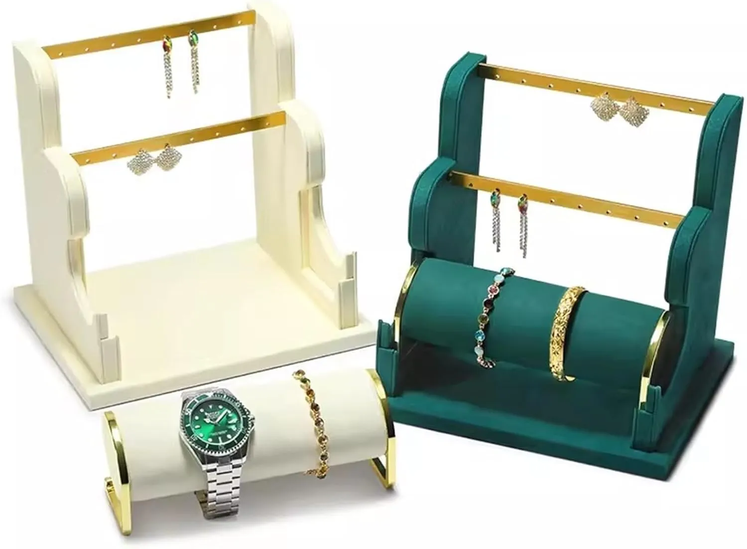 Jewelry Organizer Earring Display Stand, Velvet Jewelry Display Stand, Detachable Bracelet Display Organizer Stand, Jewelry Stand for Display