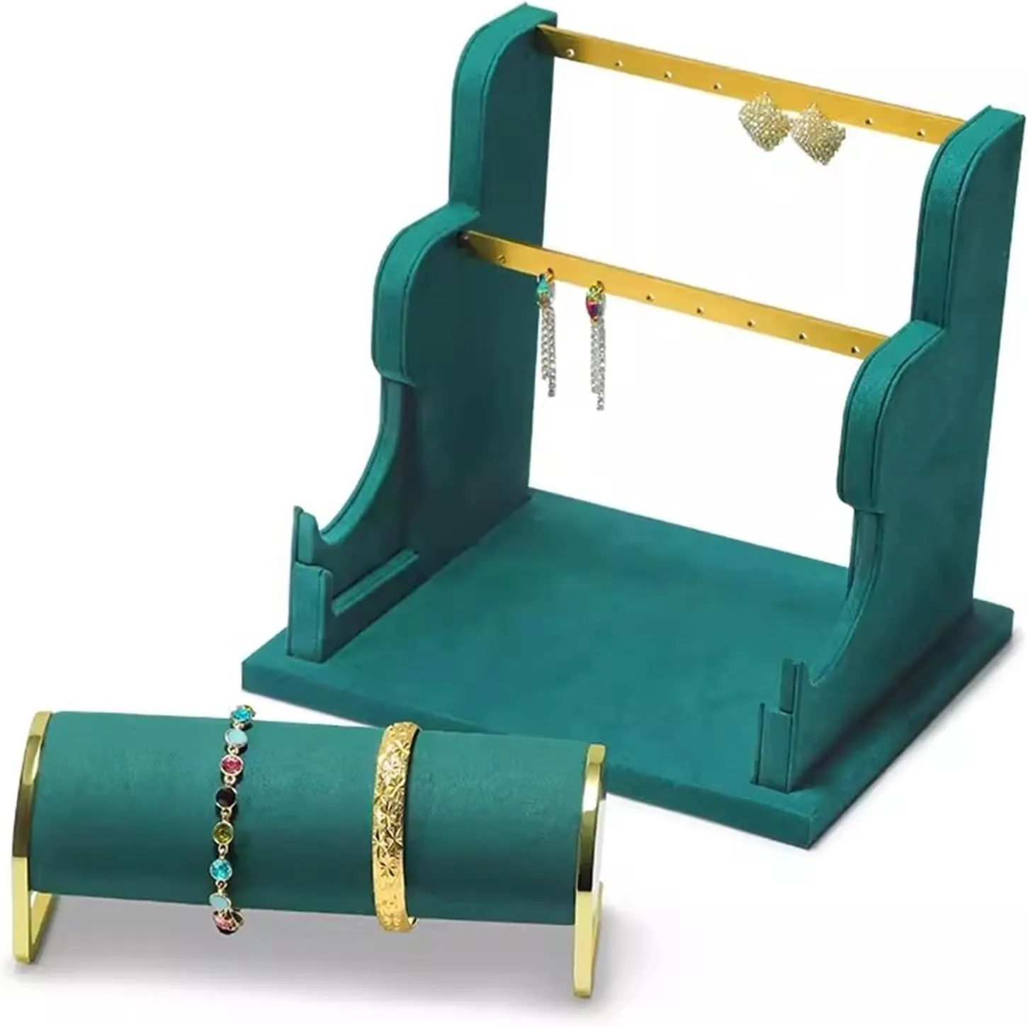 Jewelry Organizer Earring Display Stand, Velvet Jewelry Display Stand, Detachable Bracelet Display Organizer Stand, Jewelry Stand for Display