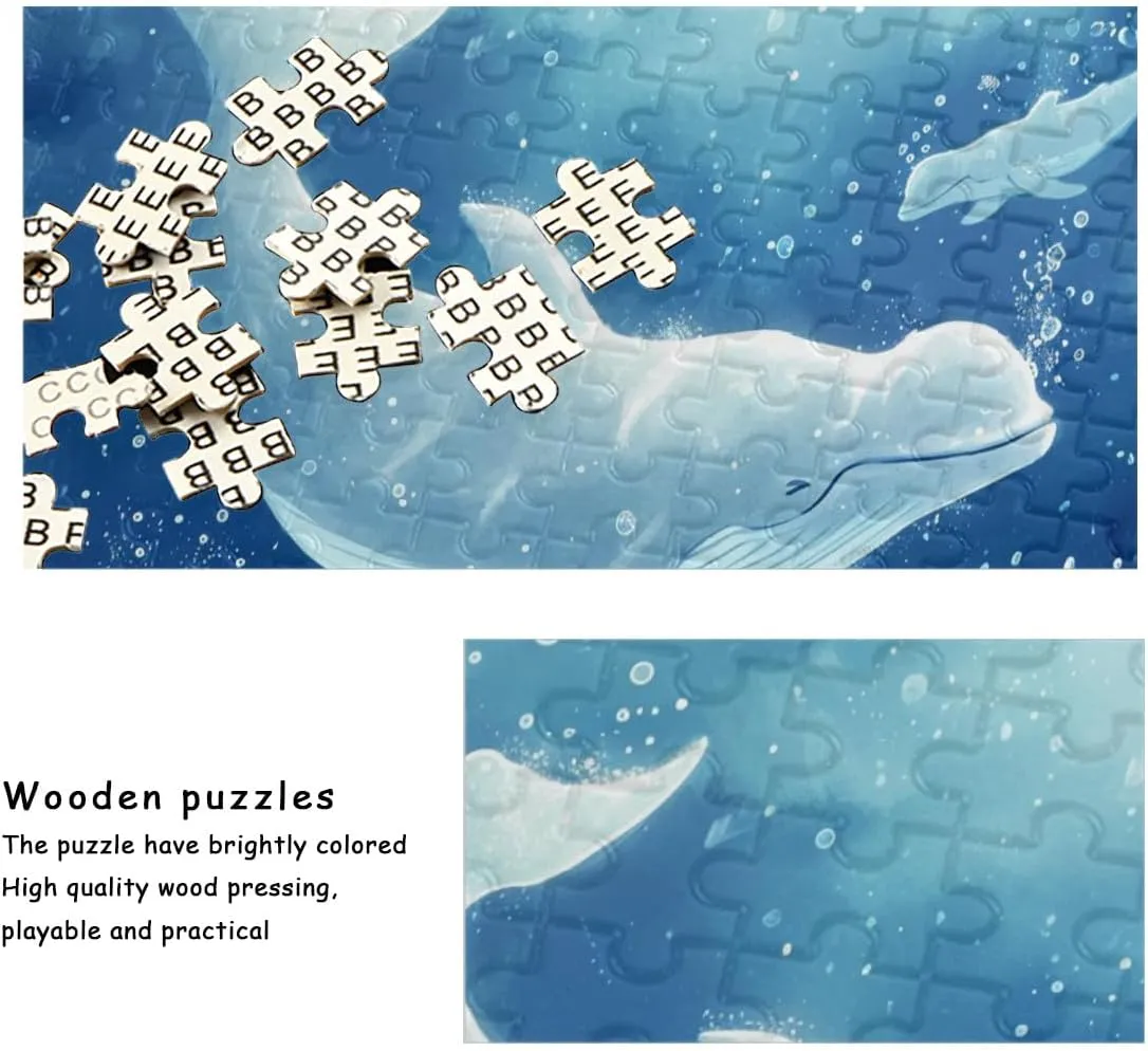 Jigsaw Puzzle 1000 Piece for Adults an Educational Fun Games for Elders Children Family and Friends Birthday Gifts for Boys Girls Fish