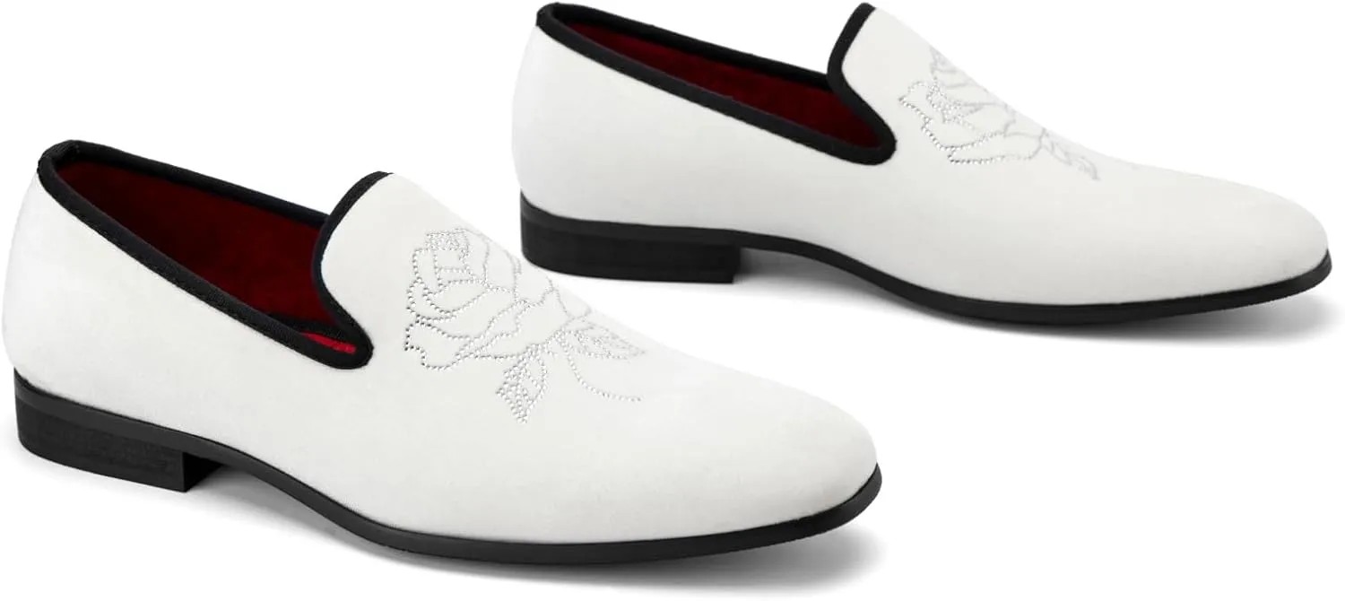 JITAI Men Loafers Slip-On Shoes for Men Fashion Dress Shoes Tuxedo Shoes