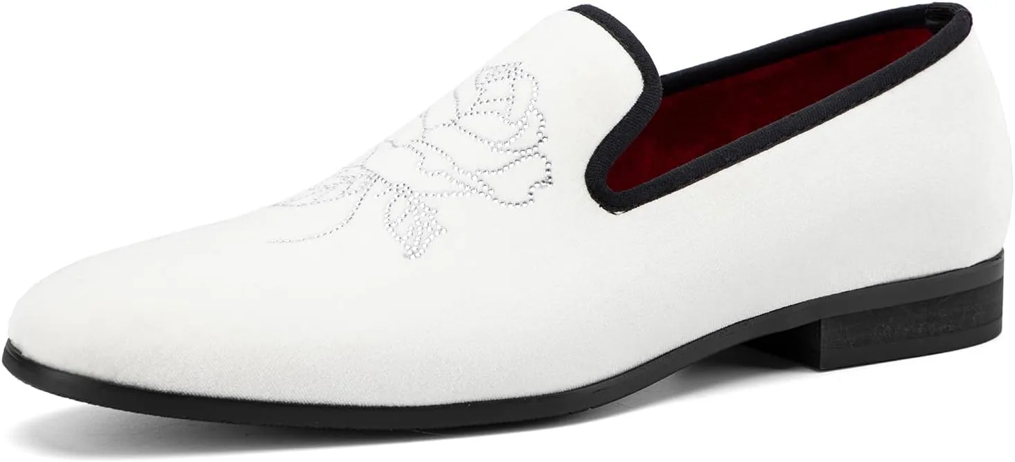 JITAI Men Loafers Slip-On Shoes for Men Fashion Dress Shoes Tuxedo Shoes