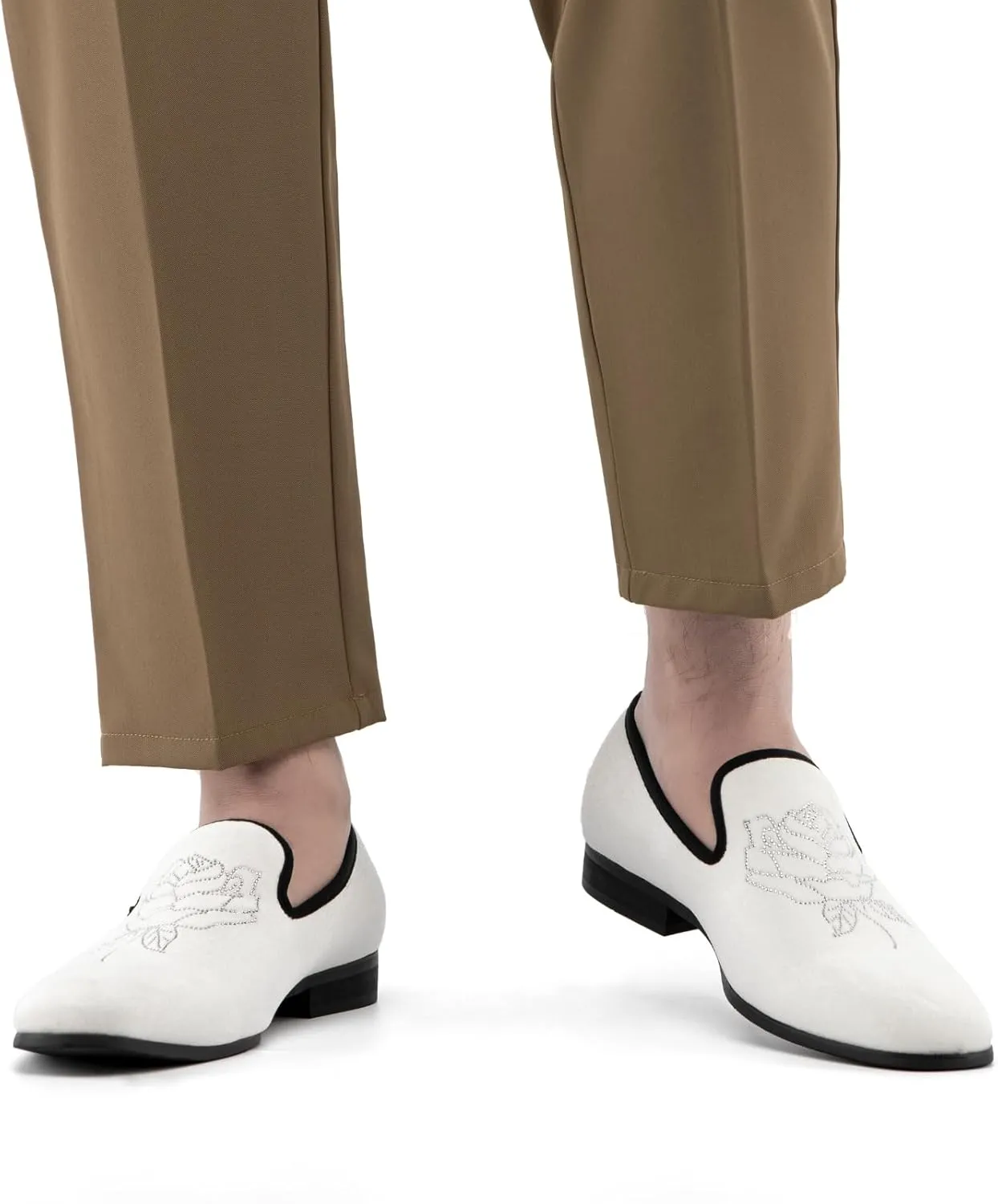JITAI Men Loafers Slip-On Shoes for Men Fashion Dress Shoes Tuxedo Shoes