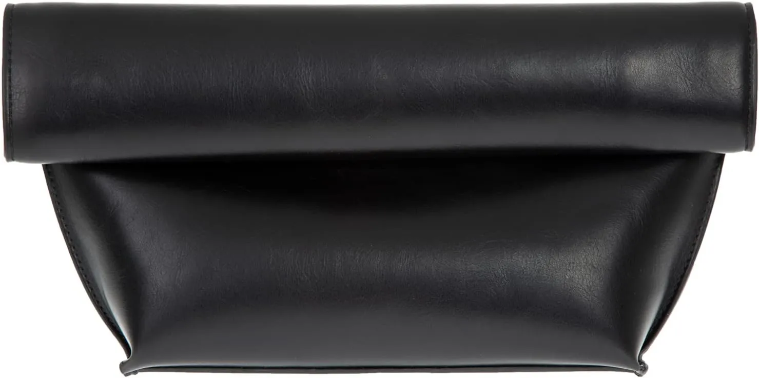 JNB Faux Leather Oversize Foldover Clutch