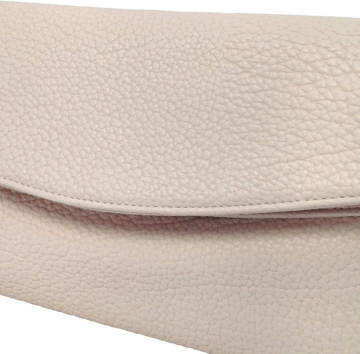 JNB Faux Leather Oversize Foldover Clutch