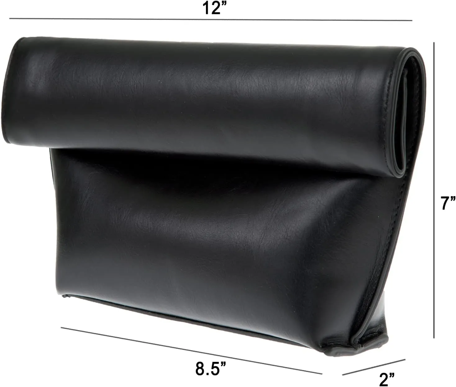 JNB Faux Leather Oversize Foldover Clutch