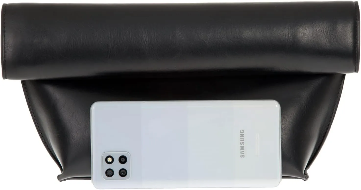 JNB Faux Leather Oversize Foldover Clutch